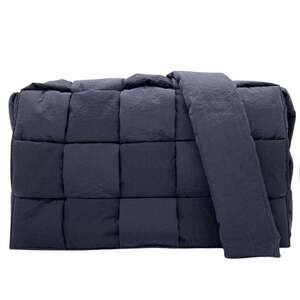 BOTTEGA VENETA Blue Intrecciato Shoulder Bag